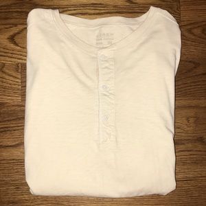 J Crew 100% Cotton Long Sleeve Henley